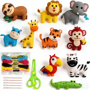 kreativní sada Zoo Filcové sady na šití zvířátek KREATIVNÍ SADA JEDNOROŽCI Z FILCU