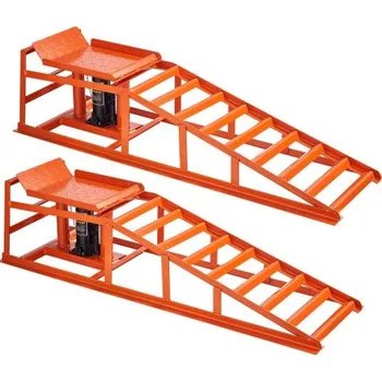 Autodílna Hydraulické rampy pro automobily , 2 ks 5T 11000 lbs, výška zdvihu 270-360 mm, hydraulické rampy pro vozidla s vysokou nosností, přenosné zvedáky pro údržbu domácích garáží a výměnu oleje, opravy nákladních vozidel