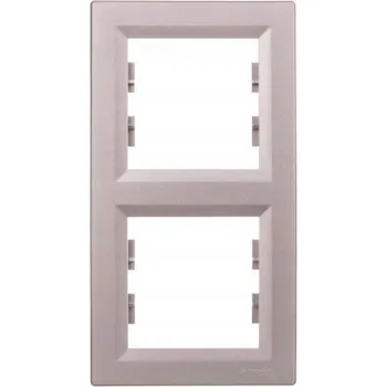 Dvojitý Rámeček Schneider Electric stříbrný