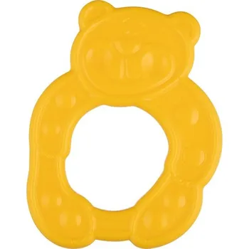 CANPOL BABIES elastické kousátko ZVÍŘÁTKA Medvídek/Žlutá