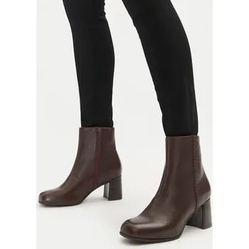 Dámské kozačky Polokozačky Clarks Keirsta Faye 26180038 Hnědá 36