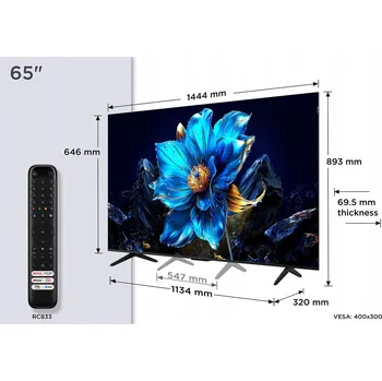 Televizor QLED Televize TCL 65P79K 65" 4K UHD černá