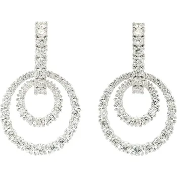 Náušnice Diamantové náušnice éclat double circle