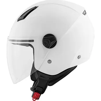 Helma na motorku KV28 EVO JOIN BASIC - otevřená bílá jet moto přilba KAPPA S