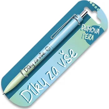 Nekupto Duhová propiska s potiskem - Díky za vše