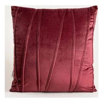 Poszewka | SAPIN | welwetowa z ozdobnym przeszyciem | 45x45 cm | 749858