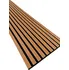 akustický panel 3D dřevěné lamely na zeď na filci 255 x 46 cm dub sluneční