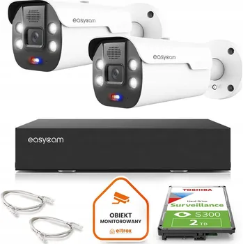 Bezpečnostní kamera Sada pro monitoring DVS - sada kamer pro monitoring, 6 IP POE kamer DVS 2K