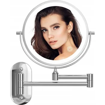 Zrcadlo Kosmetické LED zrcátko s podsvícením, otočné