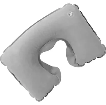 Cestovní polštářek Nafukovací cestovní polštářek ve tvaru podkovy, šedý