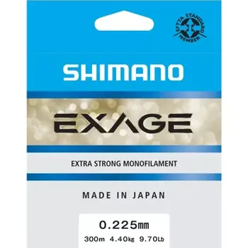 Volný čas SHIMANO - Vlasec Line Exage Steel Grey 0,225 mm 4,4 kg 300 m