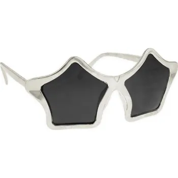 Karnevalový doplněk Brýle stříbrné hvězdy