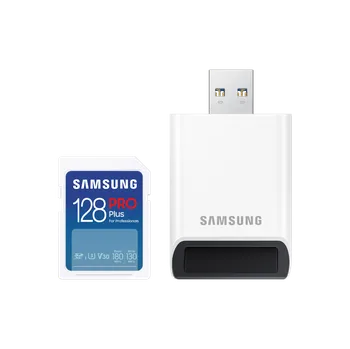 Paměťová karta PRO Plus SDXC Card 180 MB/s (+ USB adaptér) 128 GB Bílá