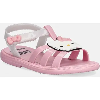 Dívčí sandály Dětské sandály Melissa HIP + HELLO KITTY AND M.37872 růžová 30X, EUR 24