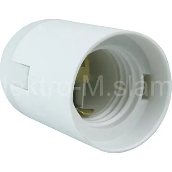 Objímka na žárovku Objímka E27 bílá plastová BME2703W DPM