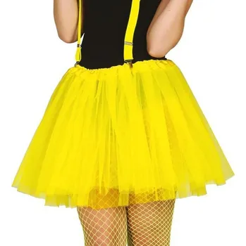 Karnevalový kostým GuircaTylová tutu sukně 40cm - neonově žlutá