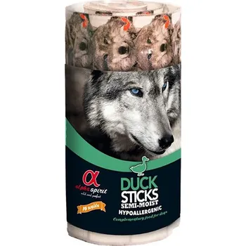 Pamlsek pro psa Alpha Spirit 16 Sticks - Kachní tyčinky 160g