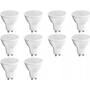 Žárovka LED Žárovka Reflektor Halogen Patice GU10 10W 4000K Neutrální BÍLÁ Sada 10ks