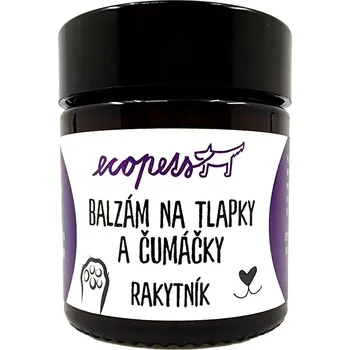 Kosmetika pro psa Ecopets Balzám na tlapky a čenich s rakytníkem 30 ml