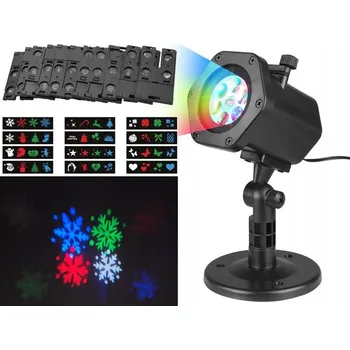 Bezpečnostní kamera LED zahradní projektor LTC, 4,2 W, 12 vyměnitelných diapozitivů, IP65 lampa + napájecí zdroj