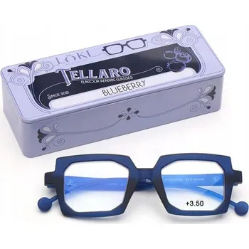 Brýle na čtení +3.5 Dioptrie LOKI - ITALY Brýle k počítači s filtrem modrého světla, brýle na čtení