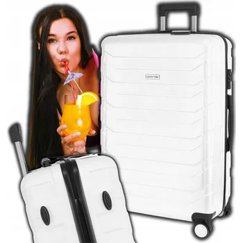 Omna Velký tvrdý kufr z ABS ARIZONA 94L BÍLÝ 94 l