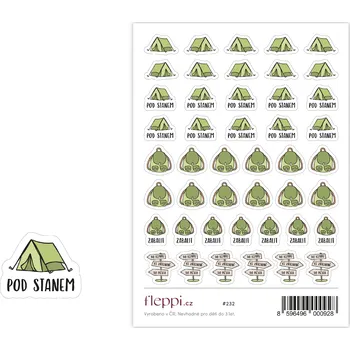 samolepka Fleppi Samolepky Stanování