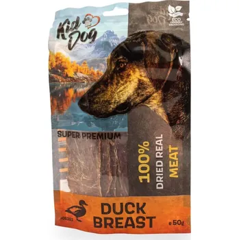 Pamlsek pro psa KIDDOG SUPER PREMIUM 100 % kachní prsa tenké plátky 50 g