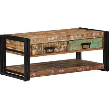 Konferenční stolek Konferenční stolek vícebarevný 90x50x38 cm recyklované dřevo - 8721158375018