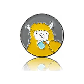 Náhradní díl pro kávovar Pinbox - Ovce s hrnkem - kovová brož