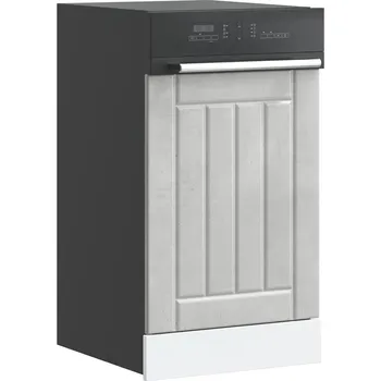 Kuchyňská skříňka Panel na myčku "Lucca" betonově šedá kompozitní dřevo - 8721158422378