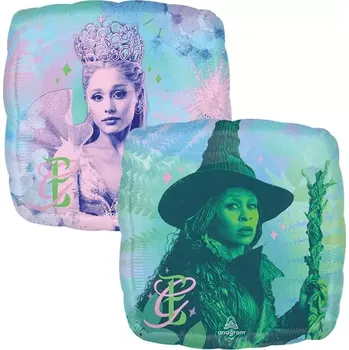 Balónek Foliový balonek oboustranný čtverec Wicked 43cm