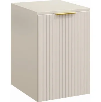 Policová skříň Závěsná skříňka s košem na prádlo a deskou Adele Cashmere 40 cm kašmírová