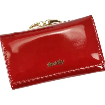 Módní doplněk Dámská kožená peněženka Rovicky 8810-MIRN RFID červená