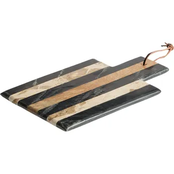 Kuchyňské prkénko Kave Home Béžovo-černé mramorové servírovací prkénko Surne 30 x 18 cm