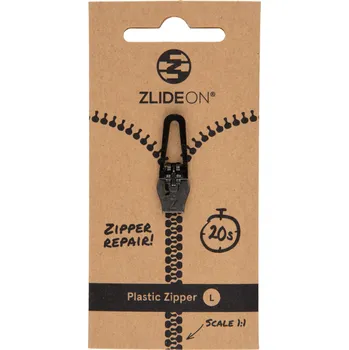 Náhradní zip ZlideOn Plastic Zipper L Barva: černá