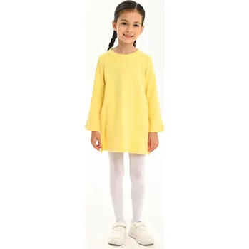 Dívčí šaty Dívčí šaty - Winkiki WKG 33406, žlutá Barva: Žlutá, Velikost: 128