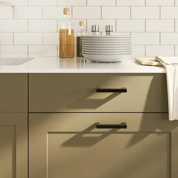 Nábytkové kování Nábytkové úchytky 10 ks černé 96 mm nerezová ocel - 8721012192416