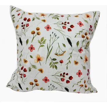 Povlak na polštářek Tegatex Polyesterový povlak na polštář - vzdušné luční kvítí