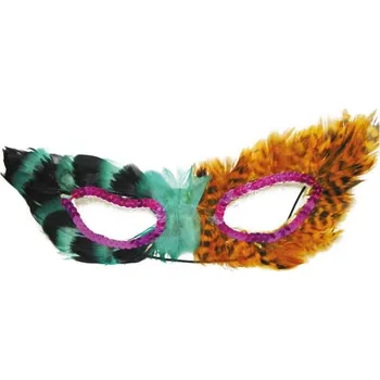 Karnevalová maska Espa Pestře barevná škraboška s peříčky