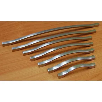 Nábytkové kování 62290 - AMÉLIE 96mm úchytka broušený nikl (62290 - AMÉLIE 96mm úchytka broušený nikl)