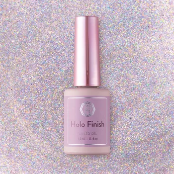 Přípravek na nehty RUSCONA Ukončovací/závěrečný UV gel na nehty UV gel na nehty HOLO FINISH 12 ml