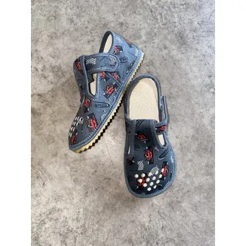 Dámská zdravotní obuv Beda zdravé flexibilní barefoot bačkůrky perforované BF-060010/W/PF - Šedé formule Velikost EU: 37, vnitřní délka: 239, vnitřní šířka: 90