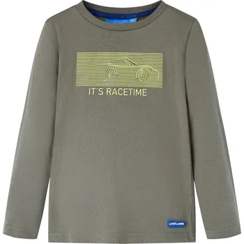 Chlapecké tričko Dětské tričko s dlouhým rukávem khaki 116 - 8721012026827