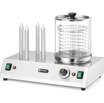 Hotdogovač OHŘÍVAČ PÁRKŮ V ROHLÍKU, HOLEK, KLOBÁS NA 4 TRNY, GASTRONOMICKÝ, 550W