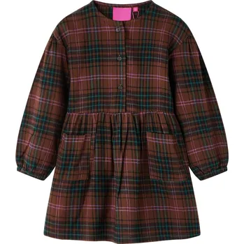 Chlapecké tričko Dětské šaty s dlouhým rukávem koňakové 104 - 8721012040212