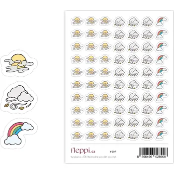 samolepka Fleppi Samolepky Mlha, Větrno a Duha