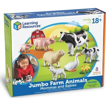 Figurka Learning Resources® Velké Jumbo figurky domácích zvířátek - maminky a mláďátka