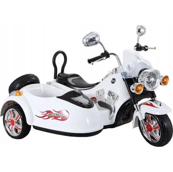 Dětské vozidlo MOTORKA NA AKUMULÁTOR ELEKTRICKÝ SKÚTR AUTÍČKO PRO DĚTI MĚSTSKÁ BÍLÁ