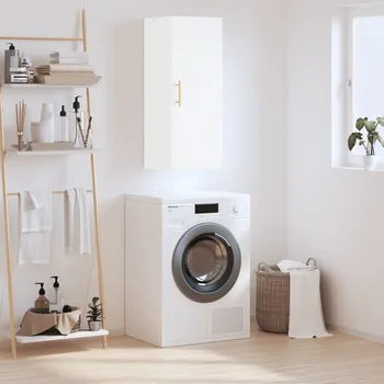 Příborník do zásuvky Nástěnná skříňka bílá 34,5 x 34 x 90 cm - 8720845440046